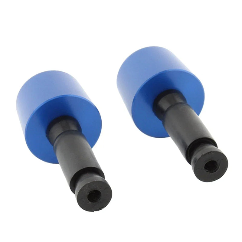 Universal Motorcycle 1in Blue Handlebar Hand Grips & End Caps (All Years)