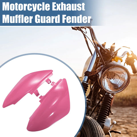 Honda CRF50 XR50 Twin Exhaust Muffler Guard Fender / 1 Set / Twin Exhaust Muffler Guard Fender