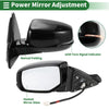 Honda Accord 2013-2017 Manual Folding Gloss Black Left Side Door Mirror