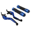 765 SPEED TRIPLE Blue Extendable Brake Clutch Levers Grip Set (2016-2023)