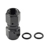 6AN Female to Female Swivel Coupler Union Fitting Adapter - Aluminum Black