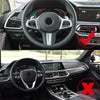 BMW X3 X6 Carbon Fiber Steering Wheel Switch Trim