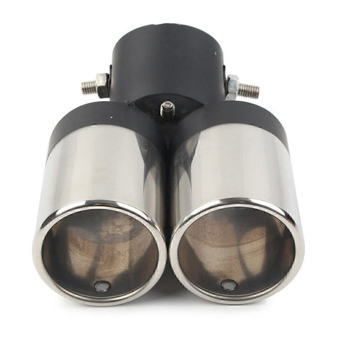 Universal Vehicles Dual Rear Exhaust Pipe Tail Muffler Tips