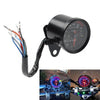 Motorcycle Universal Mini Speedometer Odometer Gauge w/ Indicator Light