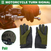 Motorcycle Cycling Hiking Black Green 1 Pair Cloth Riding Gloves Liners