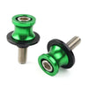 KAWASAKI ZX6R (2012-2021) - Green CNC Slider Screws Swingarm Spools 8MM