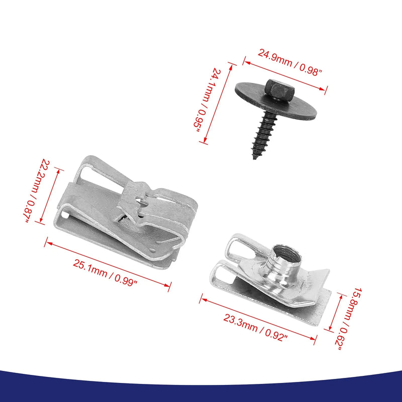 Benz Engine Undertray Clips & Screws (24 pcs)