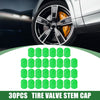 Car & Motorcycle 30pcs Universal Tire Valve Stem Caps 12mm Plastic Green