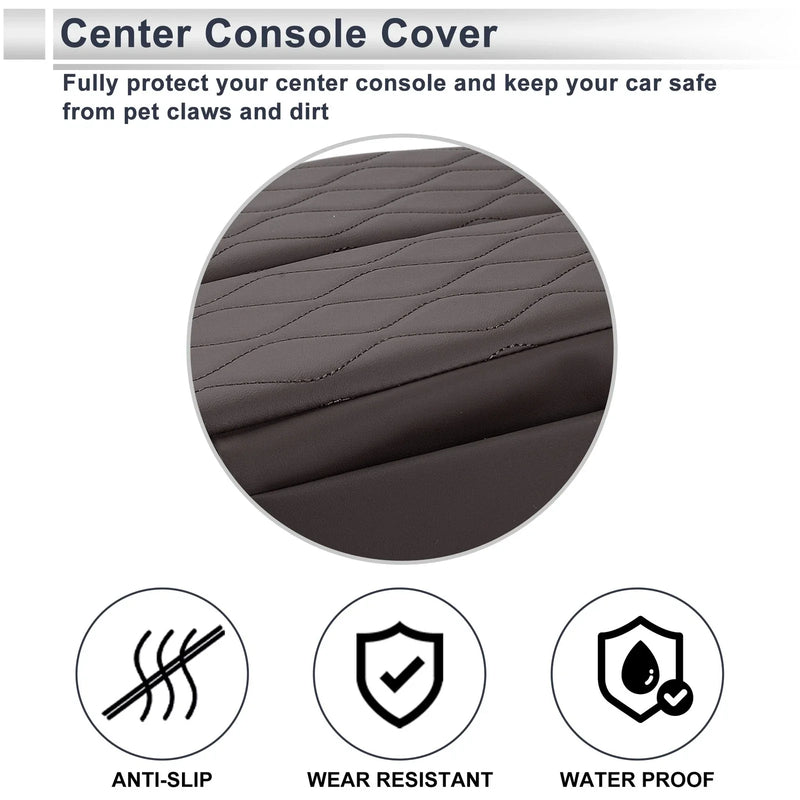 BMW 5 Series G30 (2019-2023) Brown Center Console Cover with Bag