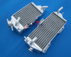 Kawasaki KX125 KX 125 Aluminum Radiator + Green Hose (1990-1991)