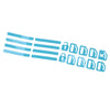 Universal Cars Luminous Blue Door Window Switch Sticker Decal