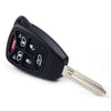 Chrysler Jeep Dodge 6 Button Remote Smart Key Shell Case (Fits Various Models)