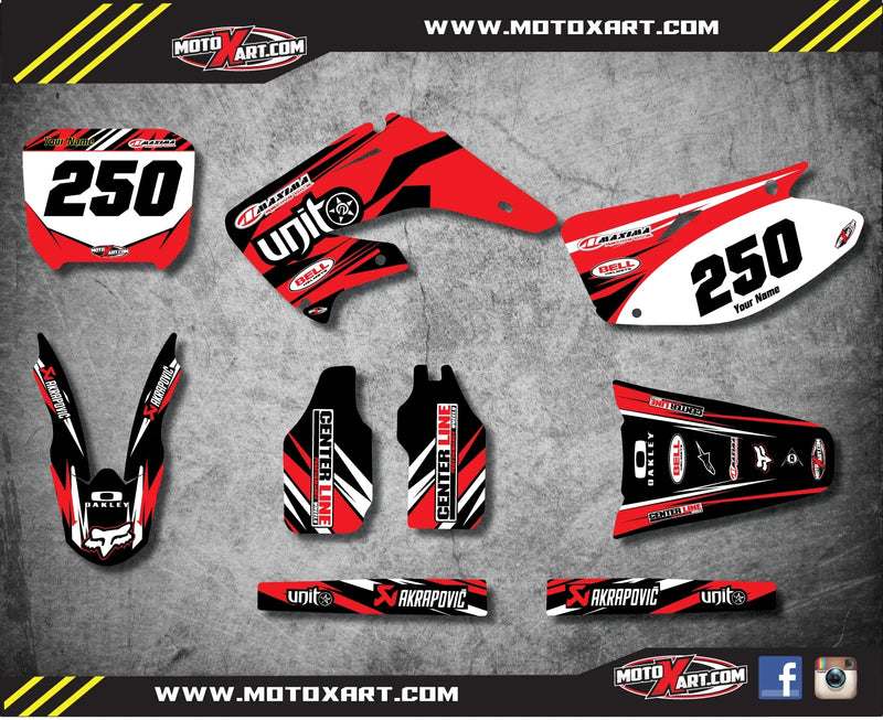 Honda CR 125 (2002-2012) - DIGGER STYLE Stickers Full Custom Graphic Kit