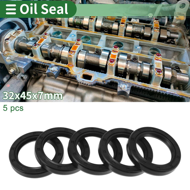 Make Model Oil Seal 32x45x7mm Black 5 x Seal Ring