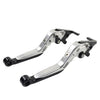 BMW S1000RR S1000R CNC Silver Extendable Brake Clutch Levers (2015-2019)
