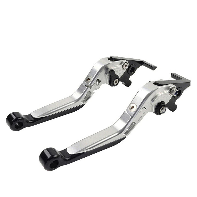 BMW S1000RR S1000R CNC Silver Extendable Brake Clutch Levers (2015-2019)