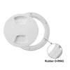 2 x 5in Marine Boat Round Deck Plate Hatch with Detachable Cover White