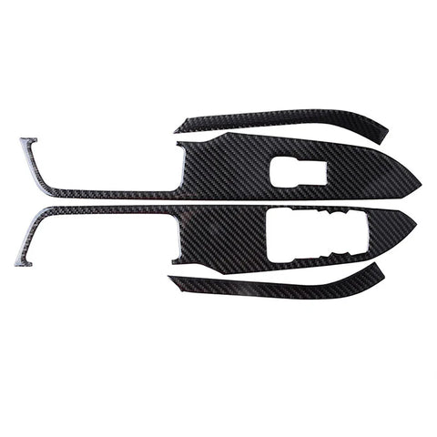 Ford Mustang Carbon Fiber Interior Window Switch Cover Trim (2015-2019)