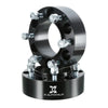 6 Lug Vehicles Black 4pcs 2" Thick M12x1.5 6x5.5" Wheel Spacers