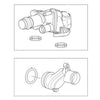 Land Rover Range Rover Engine Thermostat Water Pump Outlet Tube (2005-2009)