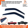 Nissan Navara D21 Transparent Black Front Door Weather Shield Rain Guard