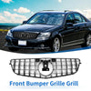 Mercedes-Benz C200 (2015-2020) Black Chrome Front Upper Bumper Grille