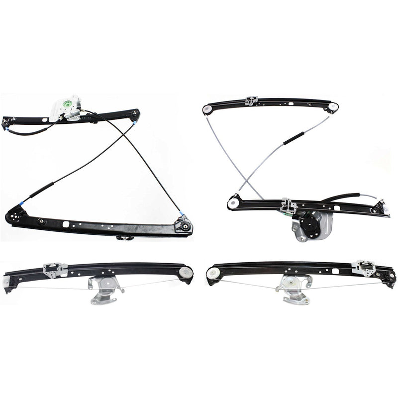 Power Window Regulator For 2000-2006 BMW X5 Set of 4