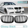 BMW X5 4-Door Glossy Black Signal Slat Pair Grille Front Upper Bumper