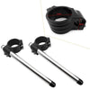 Ducati 848 1098 1198 (2008-2015) Black 2 x CNC 53mm Clip-On Handlebars