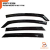 BYD Dolphin Black Weather Shield Window Visor Rain Guard (2022-2024)