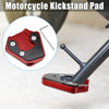 Suzuki gsxs 750 Black Red 1 Set Kickstand Plate Pad (2017–2022)