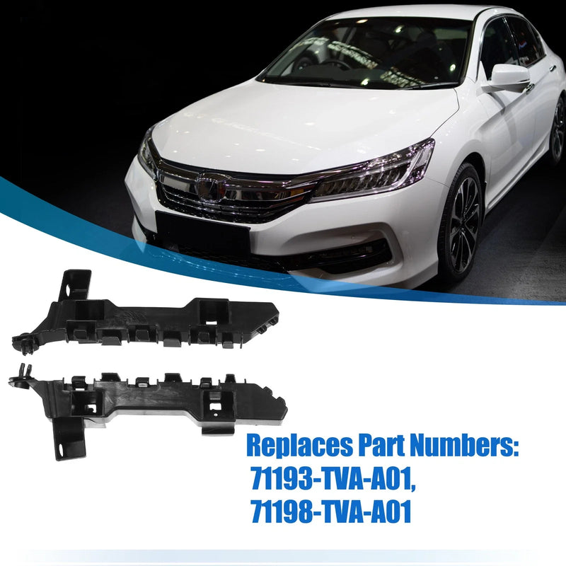 Honda Accord (2018) - Plastic Black, 1 Pair Front Bumper Bracket