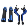 Suzuki GSXS125 Blue Extendable Brake Clutch Levers & Handlebar Grips