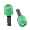 Universal Motorcycle 1in Green Handlebar Hand Grips & End Caps (N/A)