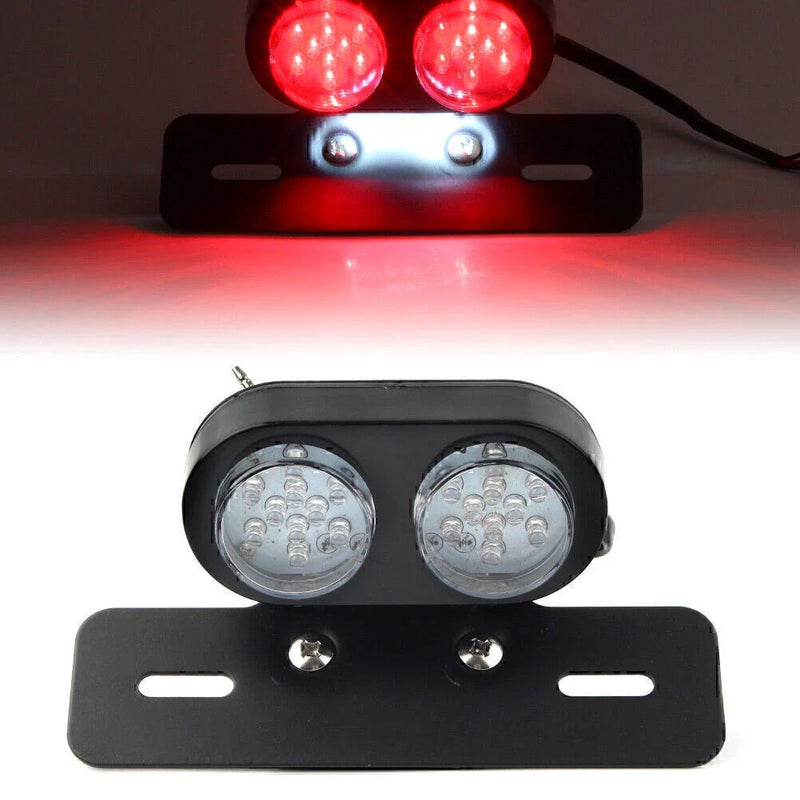 Universal Motorcycle LED License Plate Tail Brake Turn Signal Light