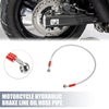 Motorcycle Brake Line 70cm Hydraulic Oil Hose Pipe 28°/0° Silver Tone