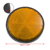 2 x 56mm Orange Universal Round Reflective Self Adhesive Reflector