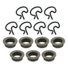 Complete Set Manual Transmission Shifter Bushings and Clips