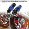 1.1–1.3 Aluminum Alloy Motorcycle Slider Frame 2 x Blue