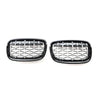 BMW X5 E70, X6 E71 Black & Chrome Front Bumper Kidney Grille (2007-2013)