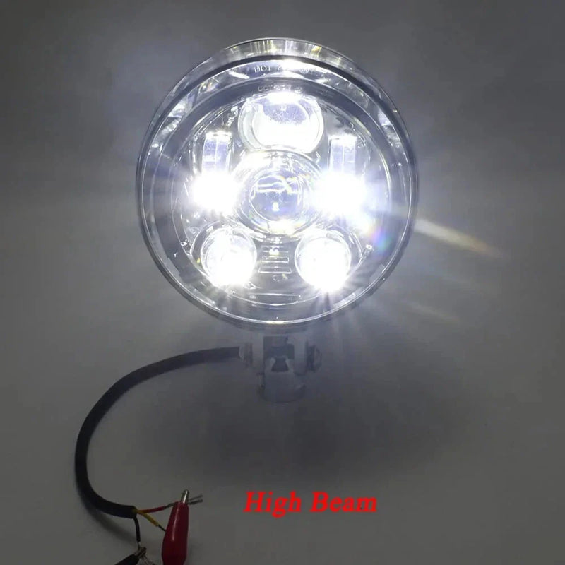 Harley Touring 5.75" Chrome LED Bullet Headlight Lamp