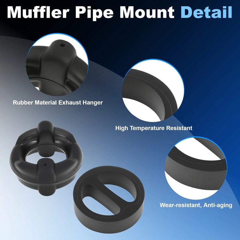 BMW 3-7 Series 4 Pcs Front & Rear Exhaust Pipe Mount Hanger