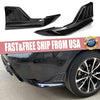 Toyota Corolla (2020-2023) 2 x Gloss Black Rear Bumper Splitter Lip Protector