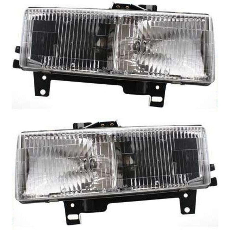 Halogen Headlight Set For 1996-2002 Chevrolet Express