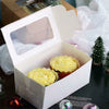 Wedding Party Muffins 25pcs Cupcake Box Case with 2 Holes