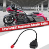 Yamaha & Harley Davidson Motorcycles 6 Pin to OBDII Cable Adapter