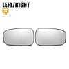 Honda Accord Left Right White Mirror Glass Pair w/ Back Heated (03-07)