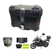 Black Motorcycles 45L Motorcycle Tour Tail Box Trunk Luggage Carrier Case