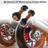 Frame Slider 0.87-1.1in Aluminum Alloy Plastic Motorcycle Slider Frame Orange