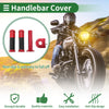 Motorcycle 7/8" 22mm Hand Grips Cover Rhombus Pattern Red
